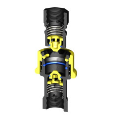 Coupleur rapide male DRY SHUT avec filetage femelle 1'' BSP