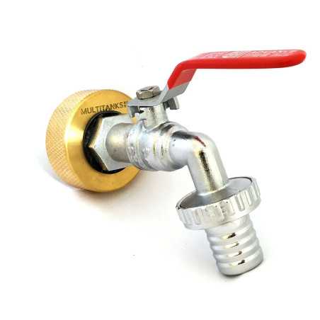 ottone raccordo femmina S60x6 - ottone uscita rubinetto 1''1 / 4 25 millimetri scanalato