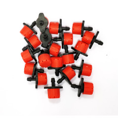 Lot de 20 goutteurs rouge