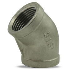 Coude 45° femelle / femelle en inox 316