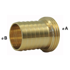 Male fluted tip - brass male threaded