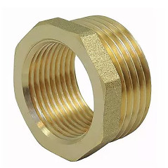 Single male/female brass reduction