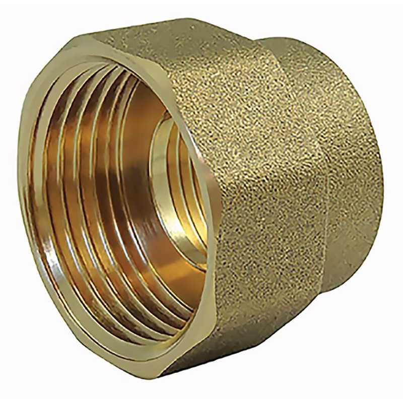 Verkleinerte Muffe weiblich / weiblich in Messing Verkleinerte Muffe weiblich / weiblich in Messing