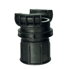 Encaje medio simétrico Guillemin, bombero, con cerradura de enchufe roscado hembra en aluminio