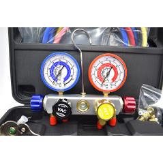 4-way Manifold box for R12, R22, R134a and R410A