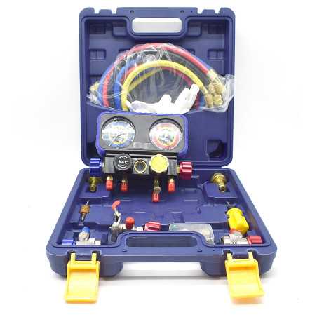 4-way Manifold box for R1234YF, R134a and R404a