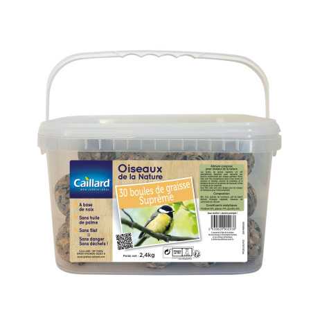 Boules de Graisse Suprême | Alimentation Énergétique pour Oiseaux | Sans Huile de Palme